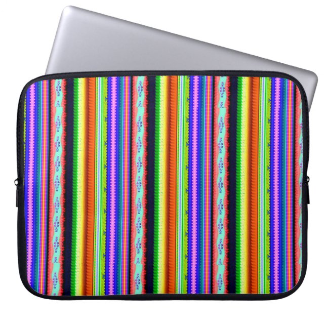 Helderheid primitief patroonSleeve Laptop Sleeve (Voorkant)