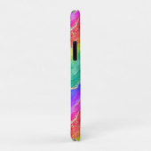 Helderheid regenboog en goudfaux glitter Agate Case-Mate iPhone Case (Achterkant/rechts)