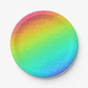 Helderheid regenboogontwerp "Glas in lood" Papieren Bordje