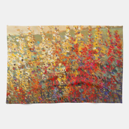 Helderheid van de lentestbloemen theedoek (Horizontaal)