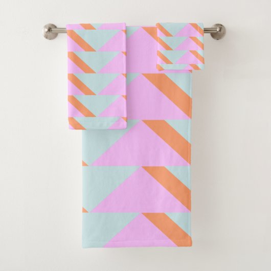 Helderheid van gebastel Retro Geometric Pattern ro Bad Handdoek (Insitu)