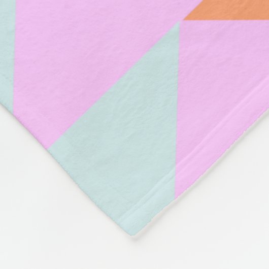 Helderheid van gebastel Retro Geometric Pattern ro Fleece Deken (Hoek)