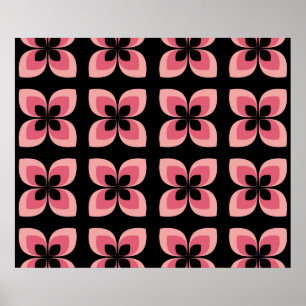 Helderheid van het twee-zonder roze ventilatorpatr poster