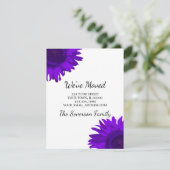 Helderheid van Paarse zonnebloemen Aankondiging (Staand voorkant)