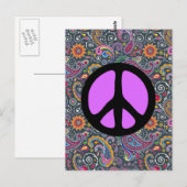 Helderheid van Paisley op Flat Black Briefkaart (Voorkant / Achterkant)