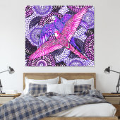 Helderheid van papegaaien canvas afdruk (Insitu (Slaapkamer))