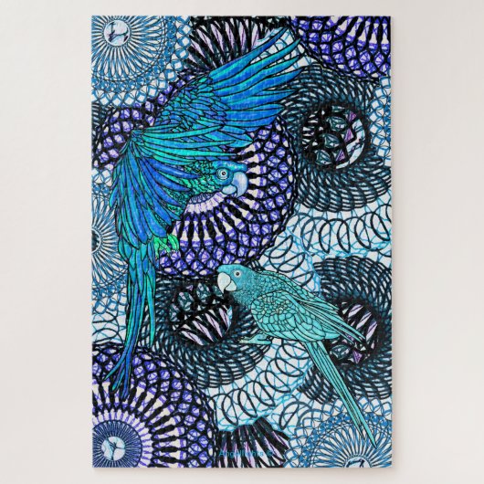 Helderheid van papegaaien legpuzzel (Verticaal)