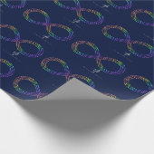 Helderheid van tropisch spectrum cadeaupapier (Hoek)