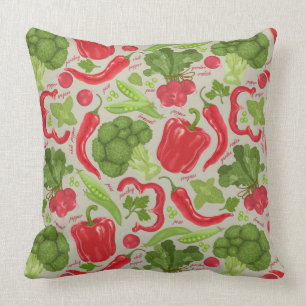 Helderheid van verse groenten kussen