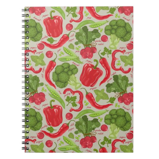 Helderheid van verse groenten notitieboek (Voorkant)