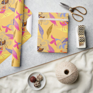 Helderheid van vogelplukkerpapier cadeaupapier
