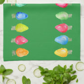 Helderheldere kerstverlichting voor Waterverf Theedoek (Gevouwen)