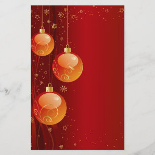 Helderheldere kerstversieringen briefpapier