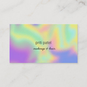 Helderholografische makreel Hair Lash Nail Beauty Visitekaartje