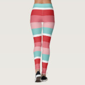 Helderhorizontale strips leggings (Achterkant)