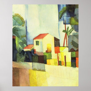 Helderhuis tegen August Macke Poster