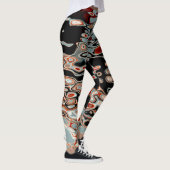 Helderkleurig Abstract patroon Wavy Wavy Leggings (Rechts)