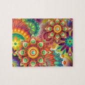 Helderkleurig Abstract ventilatorpatroon Legpuzzel (Horizontaal)