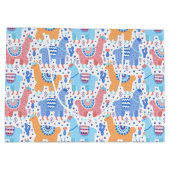 Helderkleurig Alpaca-patroon Groot Cadeauzakje (Achterkant)