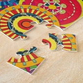 Helderkleurig Boho Floral Pattern Legpuzzel (Zijkant)