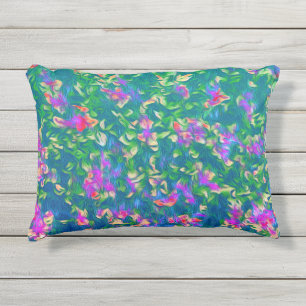Helderkleurig Floral patroon Buitenkussen