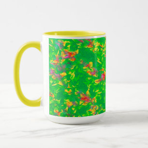 Helderkleurig Floral patroon Mok
