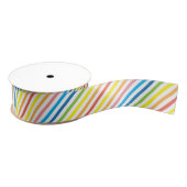 Helderkleurig gestreept grosgrain lint (Spoel)