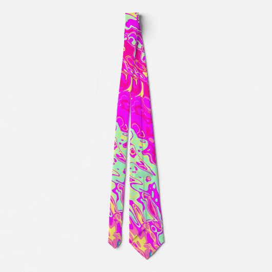 Helderkleurig, helder ontwerp voor kleuren, abstra stropdas (Achterkant)