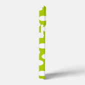 Helderkleurig pokadopatroon met naam - groen roze Case-Mate iPhone case (Achterkant / Rechts)