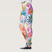Helderkleurige bloemknoppen leggings (Links)