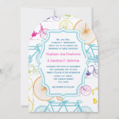 Helderkleurige  fietspatroon kaart (Voorkant)