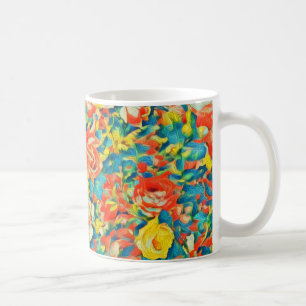 Helderkleurige Floral Blossoming Garden Fine Art Koffiemok