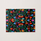 Helderkleurige Floral print Legpuzzel (Horizontaal)