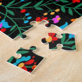 Helderkleurige Floral print Legpuzzel (Zijkant)