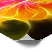 Helderkleurige Hibiscus Flower Poster (Hoek)