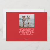 Helderkleurige kerstkaart één foto (Achterkant)