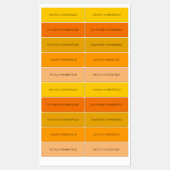 Helderkleurige Kinder schoolnaam waterdicht Labels (Vel)