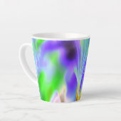 Helderkleurige kleine latte Mok (Linkerhoek)