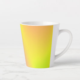 Helderkleurige kleine latte Mok