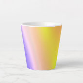 Helderkleurige kleine latte Mok (Voorkant)