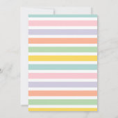 Helderkleurige multicolor panda fotoverjaardag (Achterkant)