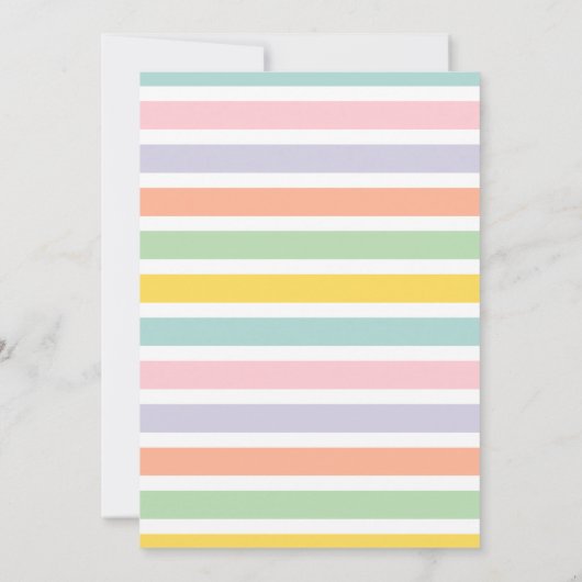 Helderkleurige multicolor panda-verjaardagsfeestje (Achterkant)