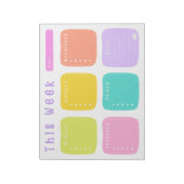 Helderkleurige regenboogplank notitieblok (Gedraaid)