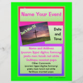 Helderkleurige speciale gebeurtenisbrochure flyer (Voorkant)