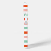 Helderkleurige strepes met moderne naam Case-Mate iPhone case (Achterkant / Links)