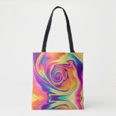 Helderkleurige Stropdas-kleurstofschouder-Canvas t Draagtas (Voorkant)