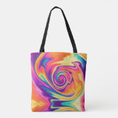 Helderkleurige Stropdas-kleurstofschouder-Canvas t Draagtas (Achterkant)