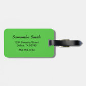 Helderkleurige vogels van het paradijs bagagelabel (Achterkant horizontaal)