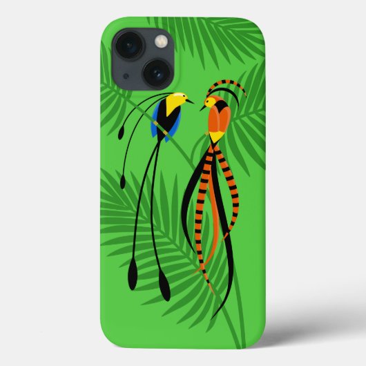 Helderkleurige vogels van het paradijs Case-Mate iPhone case (Achterkant)