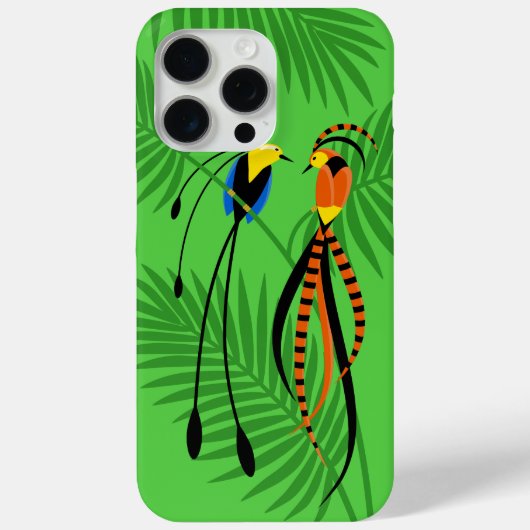 Helderkleurige vogels van het paradijs Case-Mate iPhone case (Achterkant)